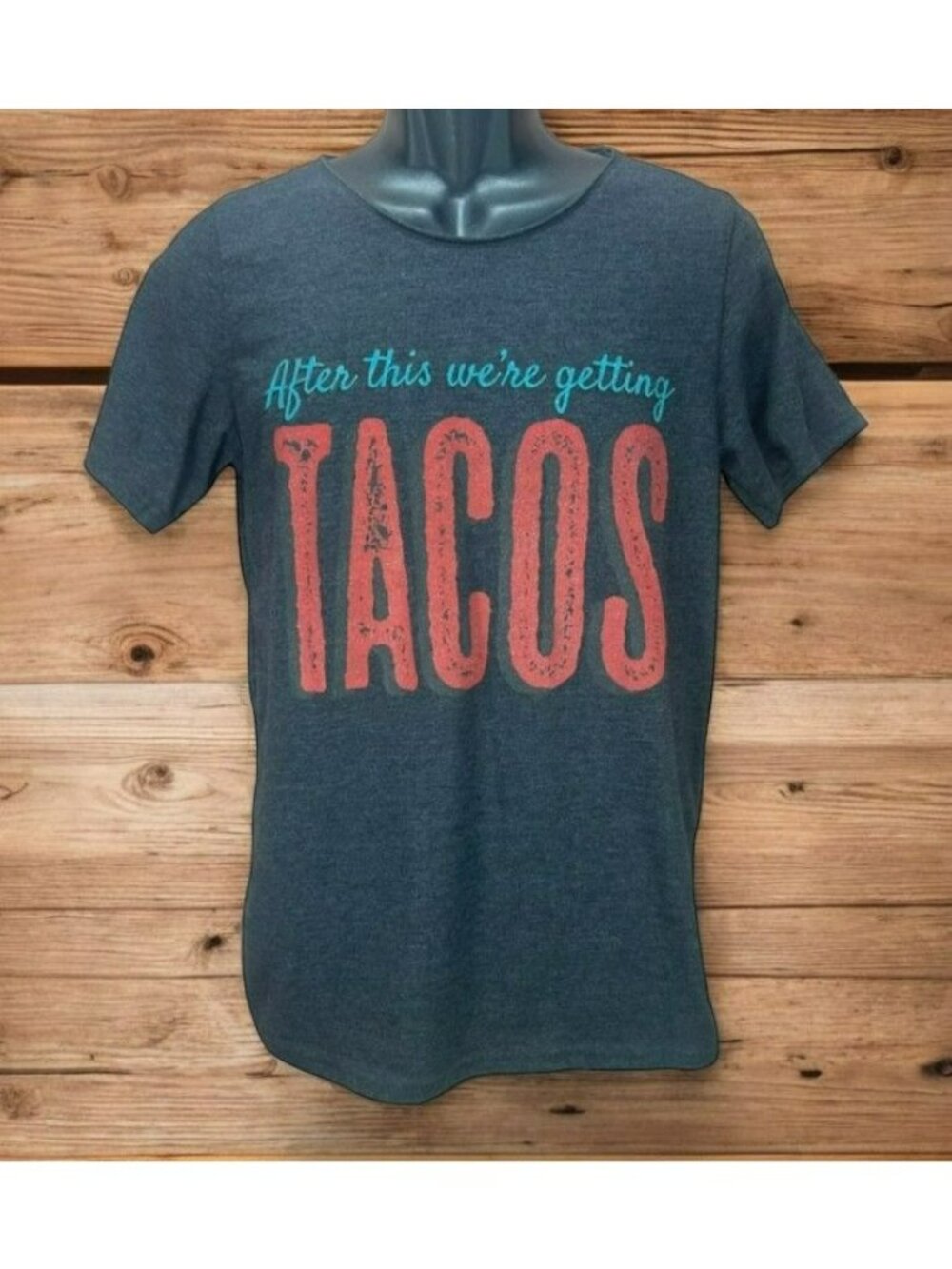 After This Were Getting Tacos  T-Shirt Bella + Canvas Small Gray